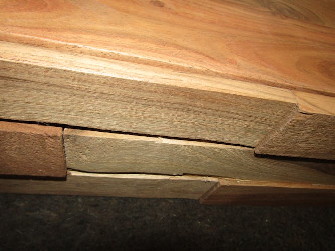 Console 2 tiroirs bois d'acacia sablé PERTH