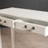 Console 2 tiroirs bois peint blanc 90,5x38,5x76cm MARIE