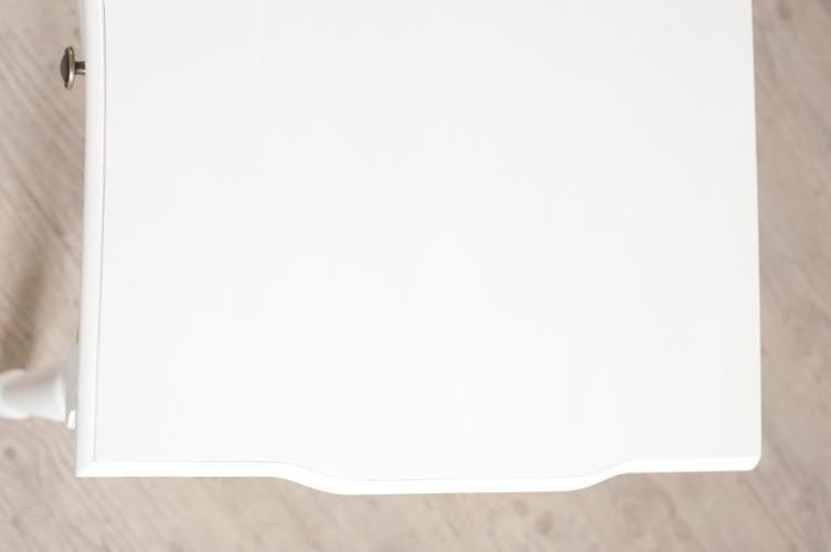 Console 3 tiroirs bois peint blanc 110x45x79cm MARIE
