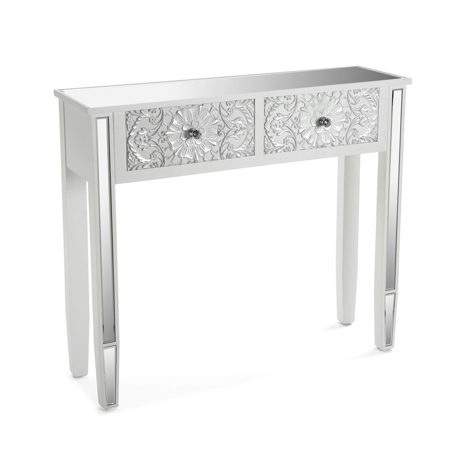 Console baroque argentée Corfou