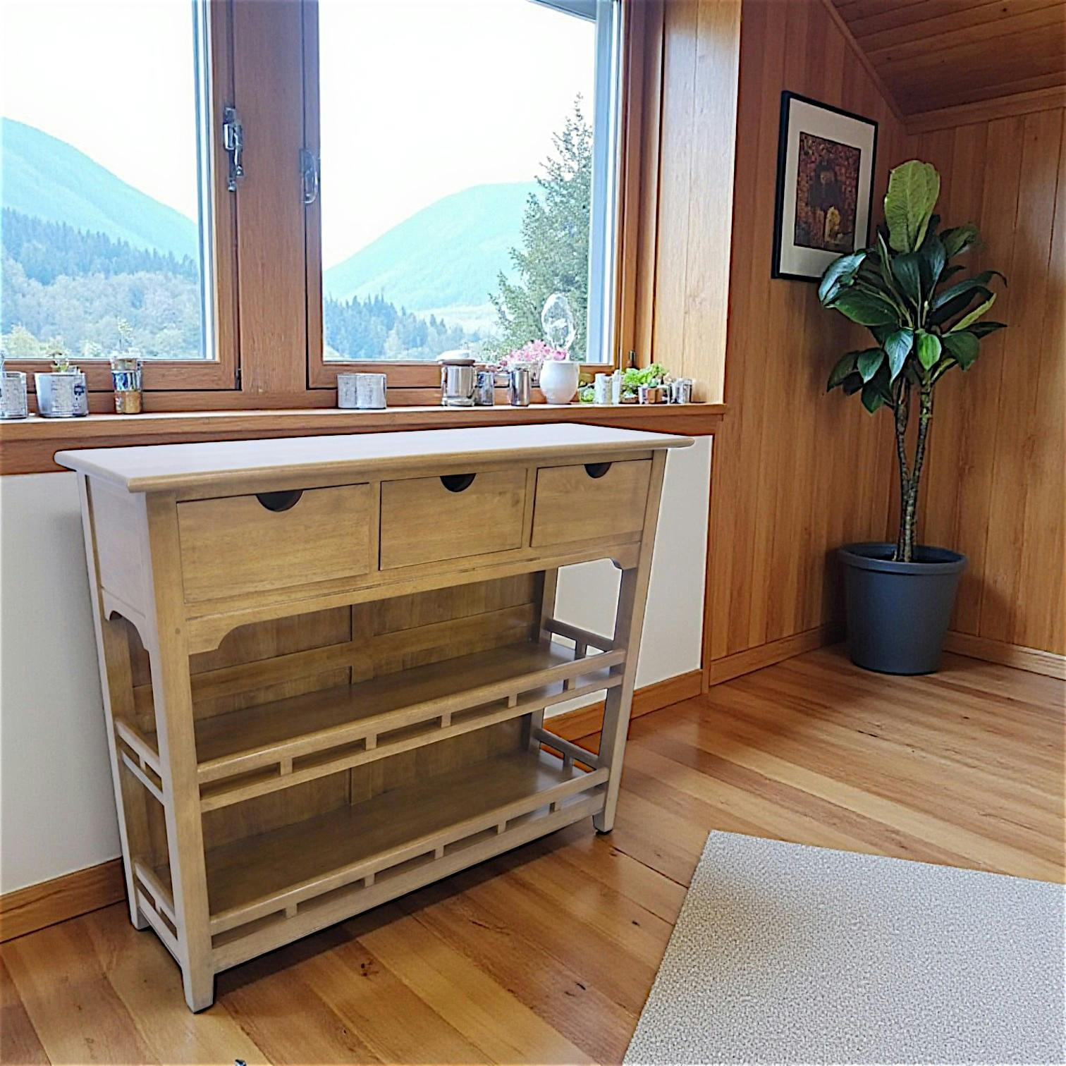 Console bibus hévéa 120x95cm TRADITION