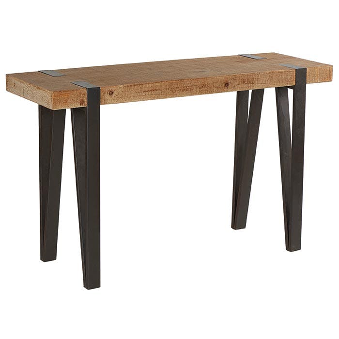 Console bois massif métal EPIKA