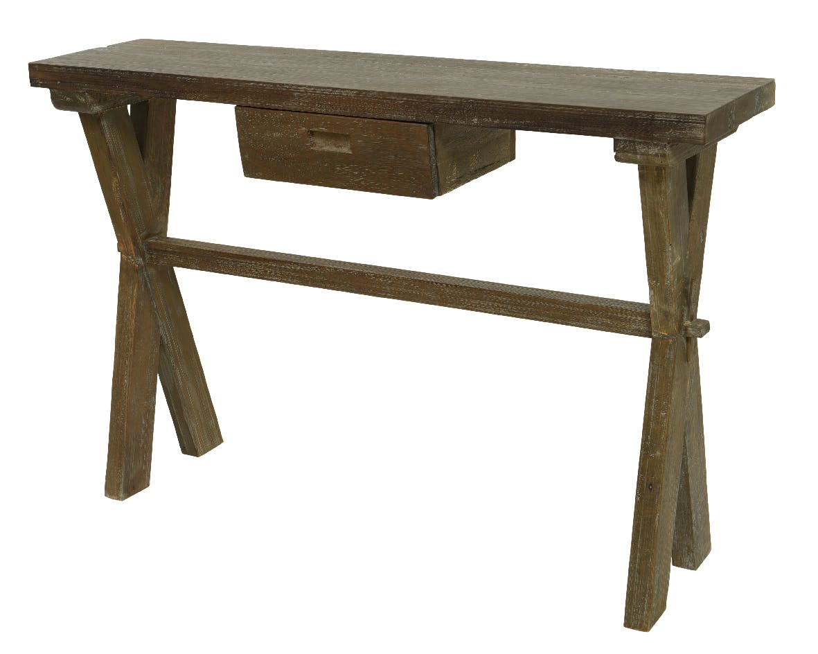 Console bois pieds croisés OMSK