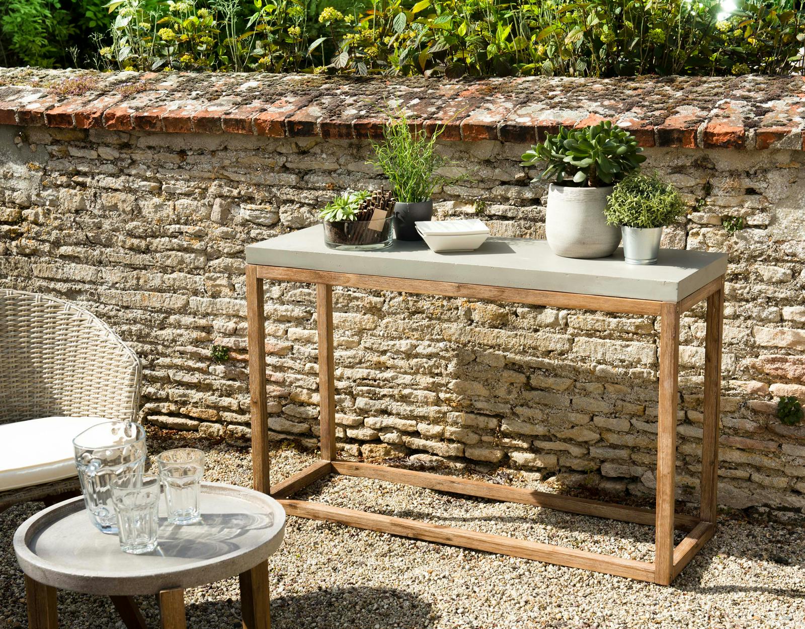 Console de jardin béton PM HERCULE