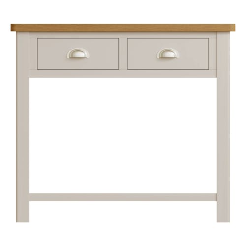 Console de salon en bois finition gris clair BATH