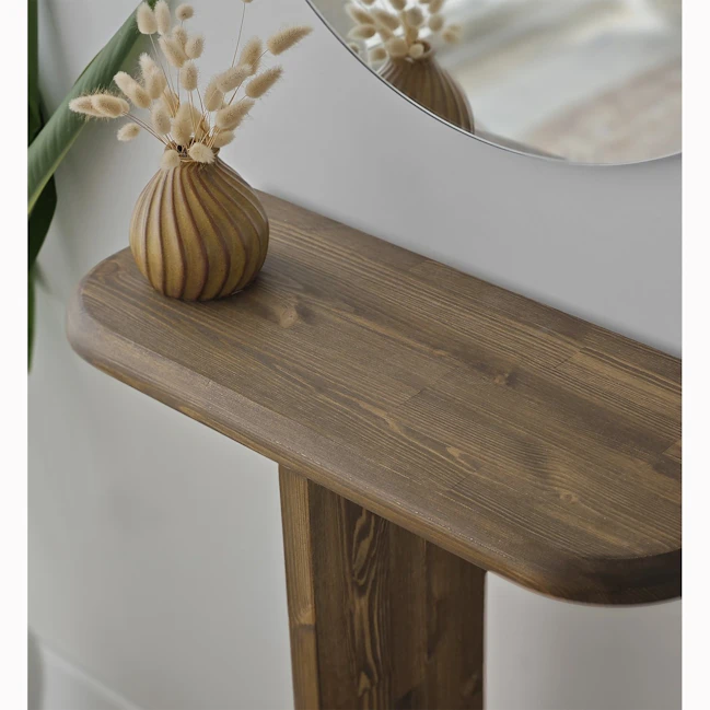 Console d'entrée design en bois brun SITIA | Consoles | Pier Import