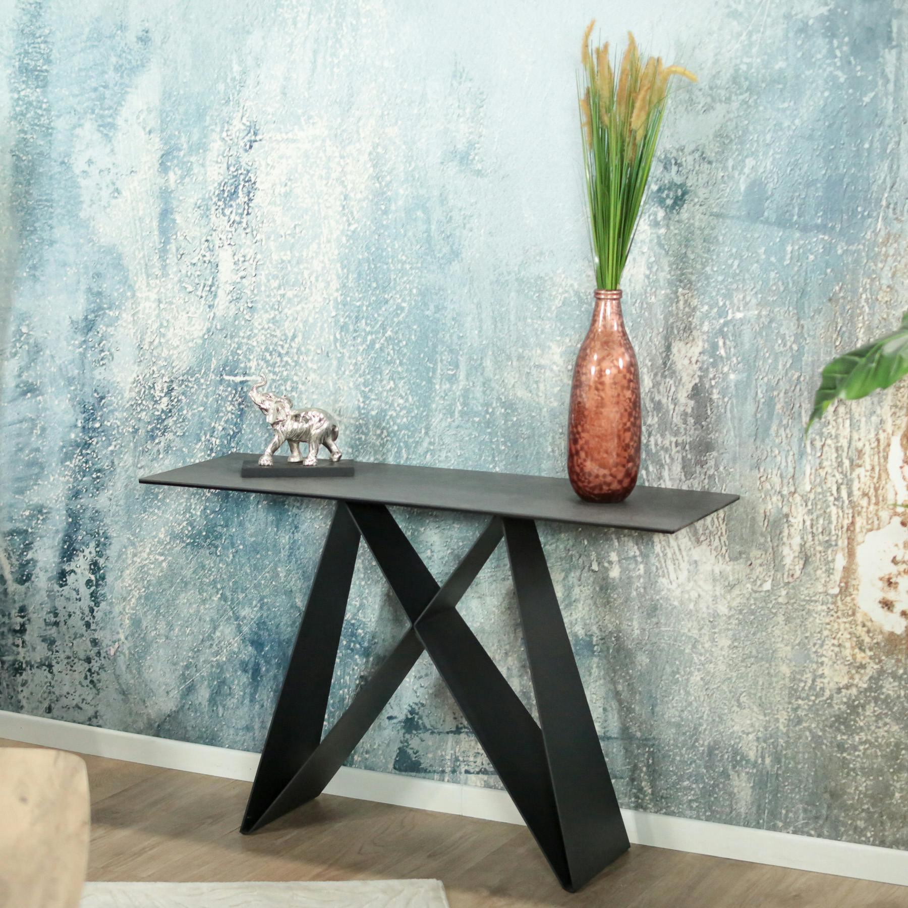 Console design en céramique anthracite LOMBARDIE