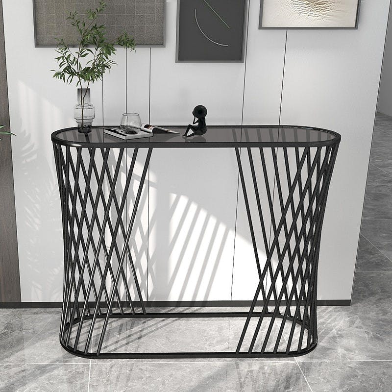 Console design noire lignes obliques HIMALAYA