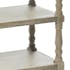 Console drapier bois naturel patiné grisé blanchi 1 tiroir et 3 étagères L110xP35xH109cm PAOLIA