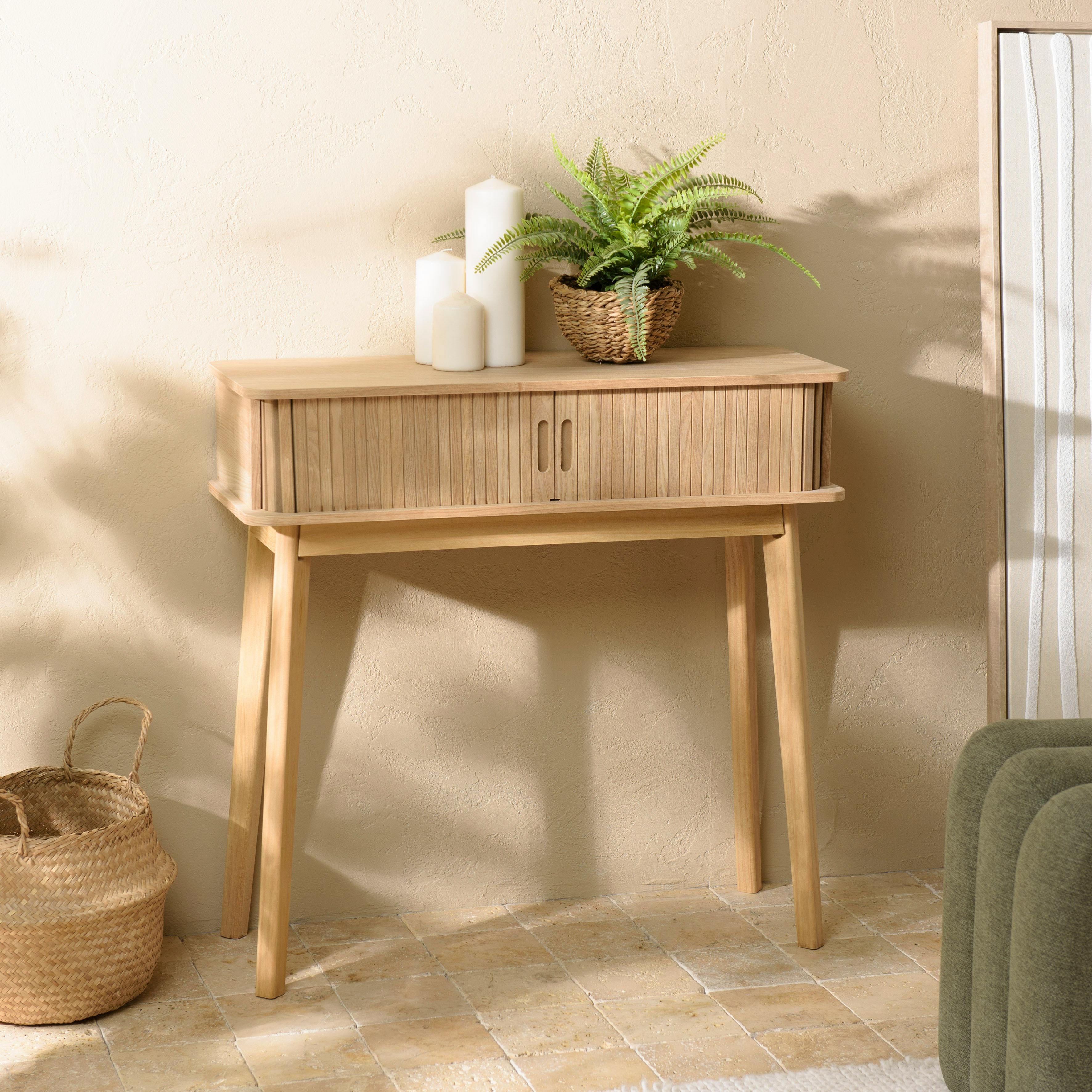 Console  en bois couleur naturelle CASTILLE