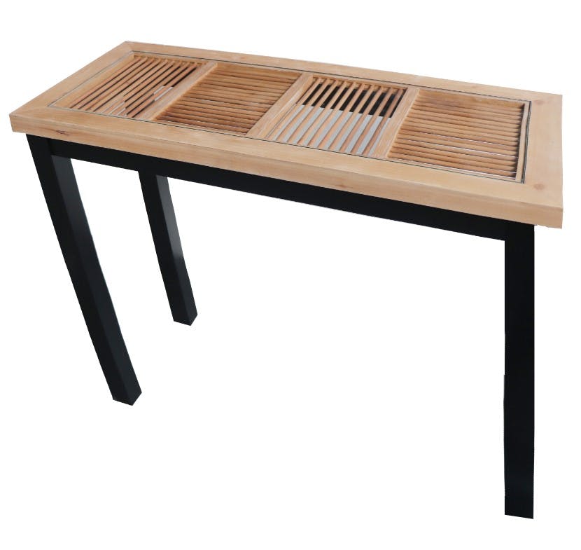 Console en bois et verre ATELIER