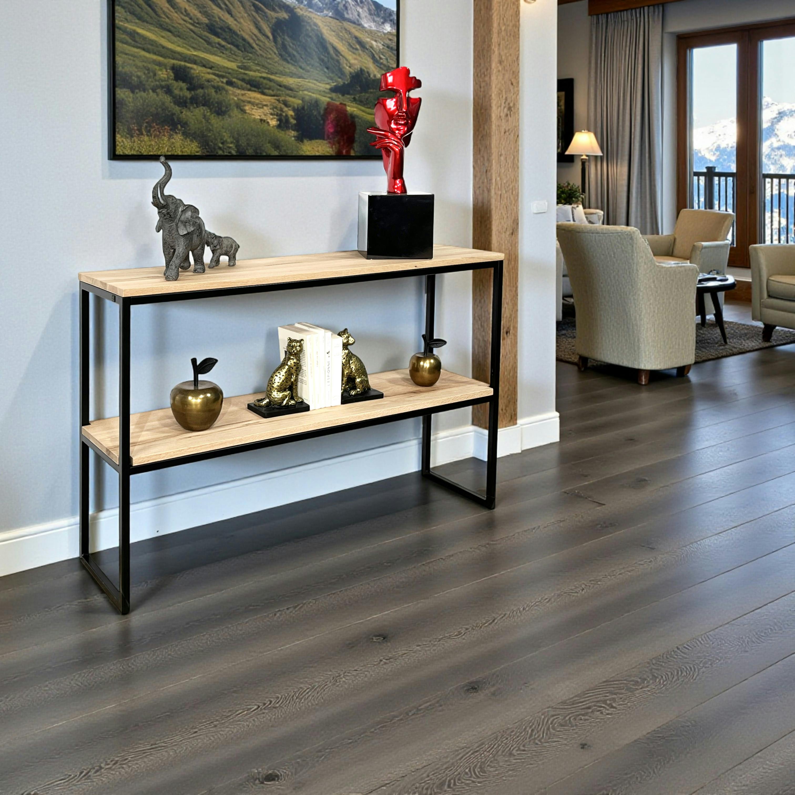 Console en chêne massif blanc PALERME