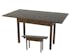 Console extensible en table à tiroirs hévéa 140cm HELENA