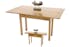 Console extensible en table à tiroirs hévéa 140cm HELENA