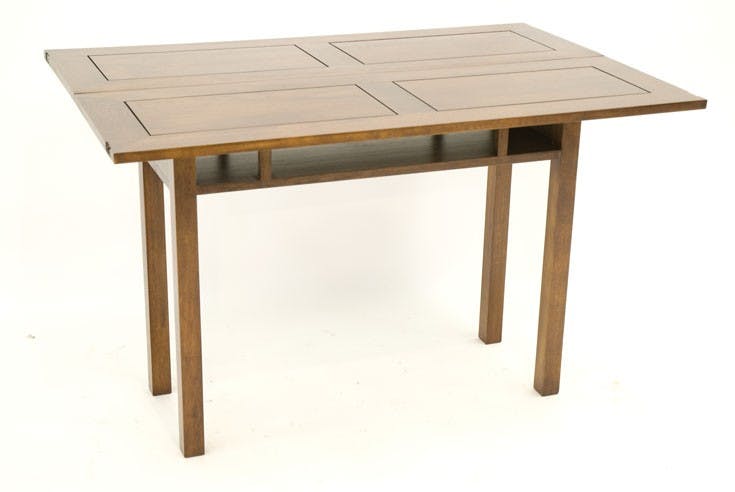 Console extensible en table repas hévéa 120cm HELENA