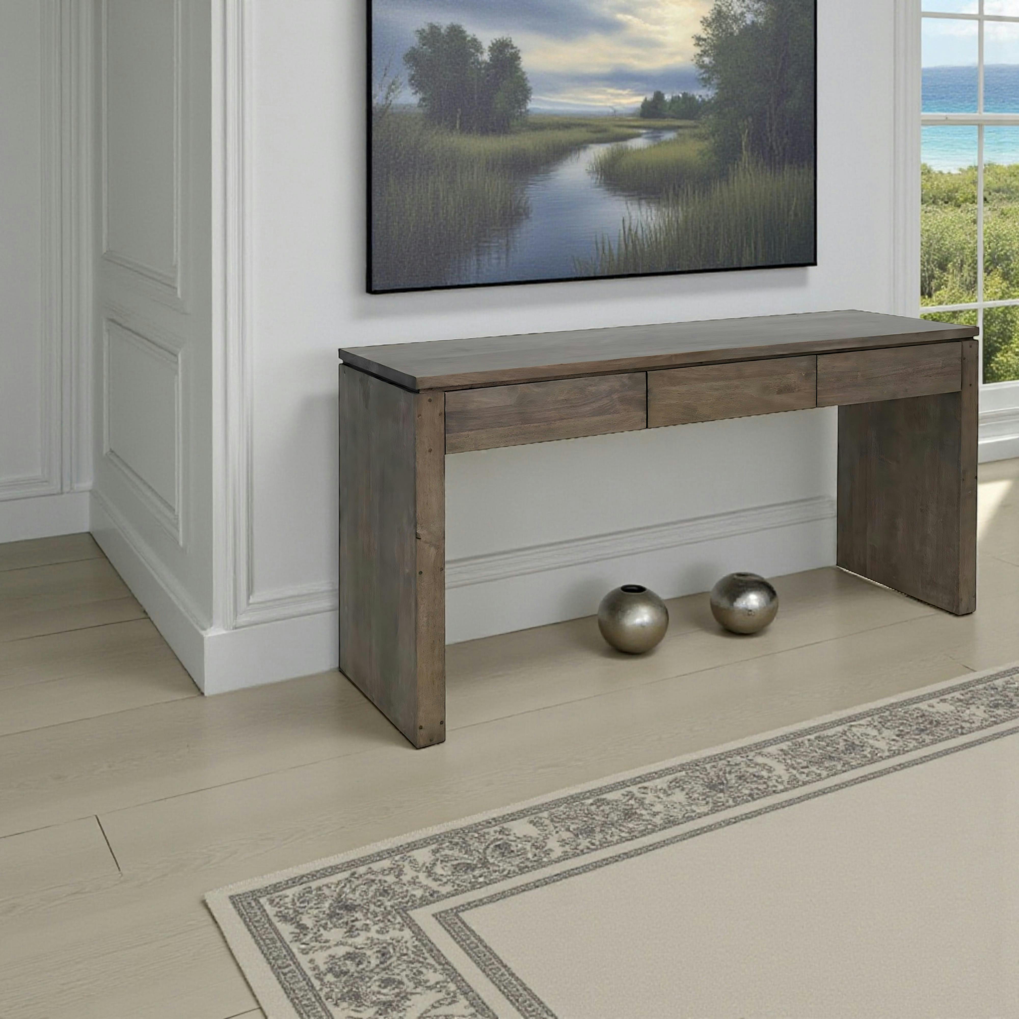 Console hévéa 152cm HELENA