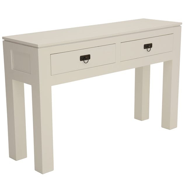 Console hévéa 2 tiroirs 120cm HELENA