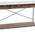 Console indus avec tiroir ouvert bois métal 122x43x 83 cm ref.30022934