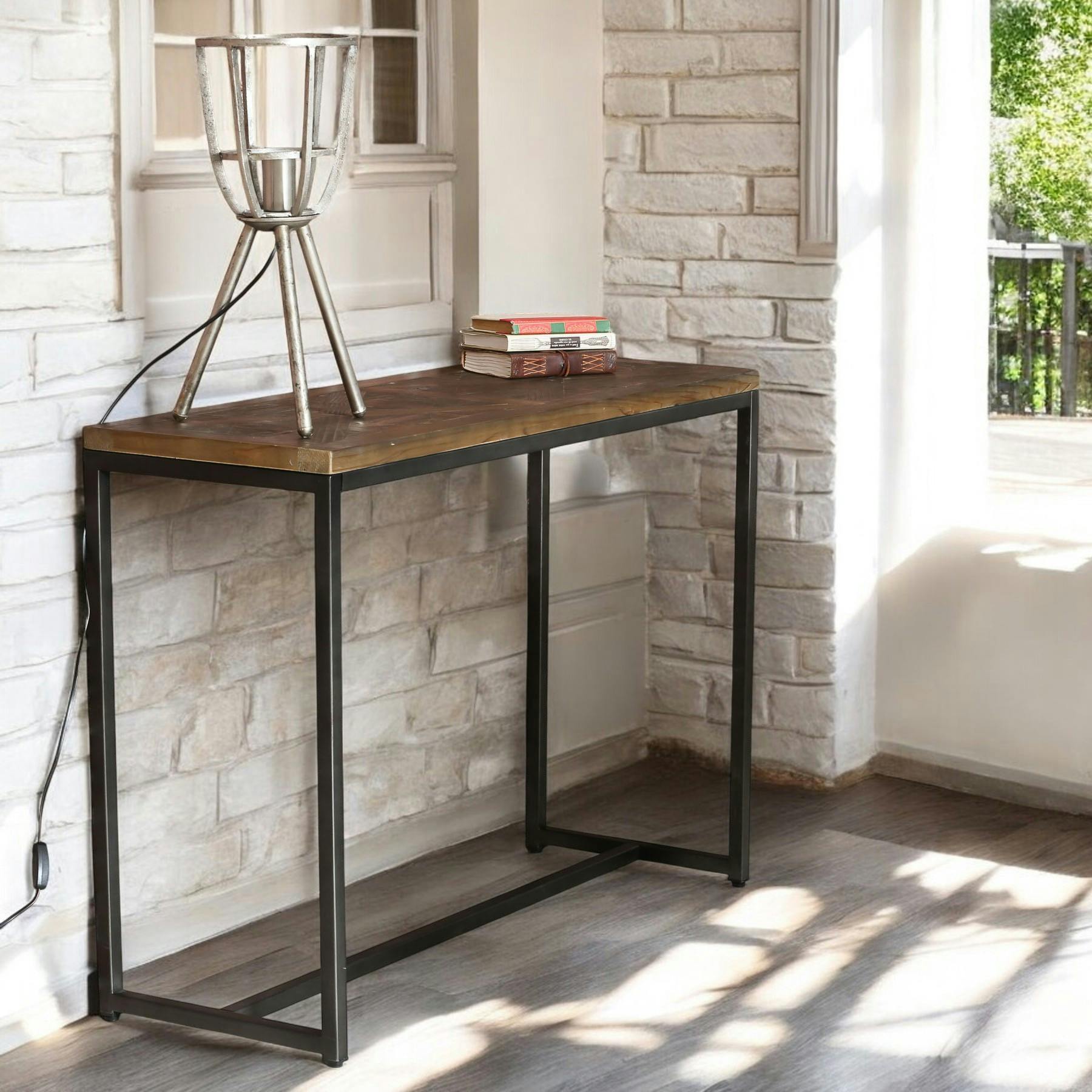 Console marqueterie 110 cm VARSOVIE