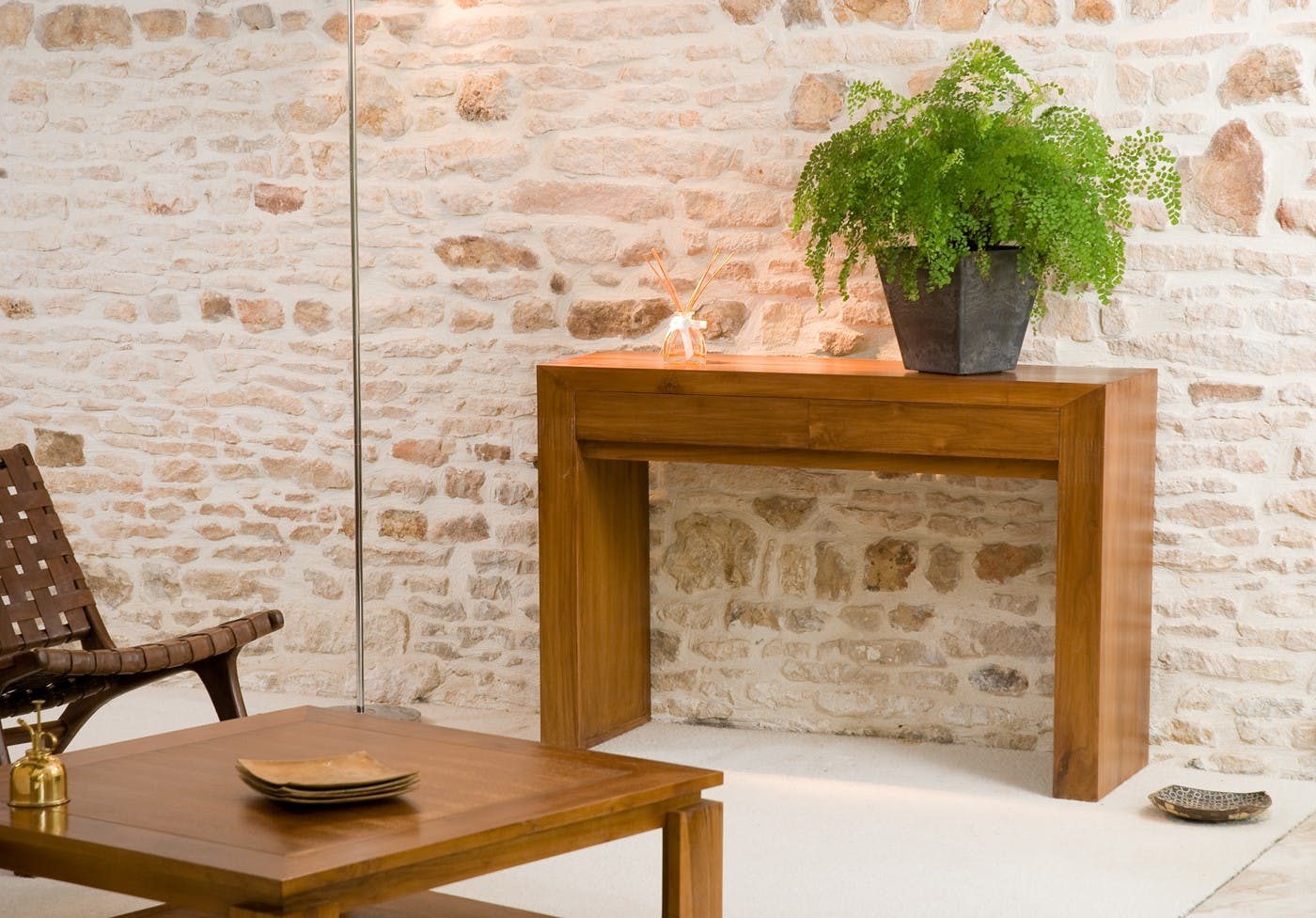 Console moderne 2 tiroirs 120cm BISHO