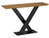 Console moderne bois pied en croix VOLGA