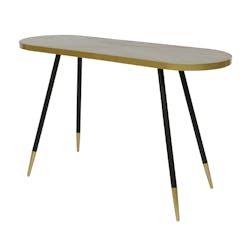 Console ovale en bois pieds épingle ART-DECO