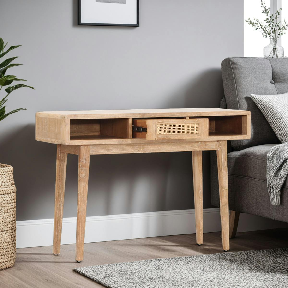 Console scandinave en teck ARCHI | Consoles | Pier Import