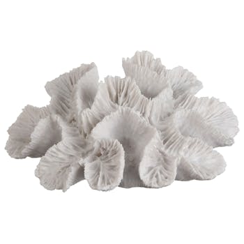 Corail de décoration blanc 16 cm