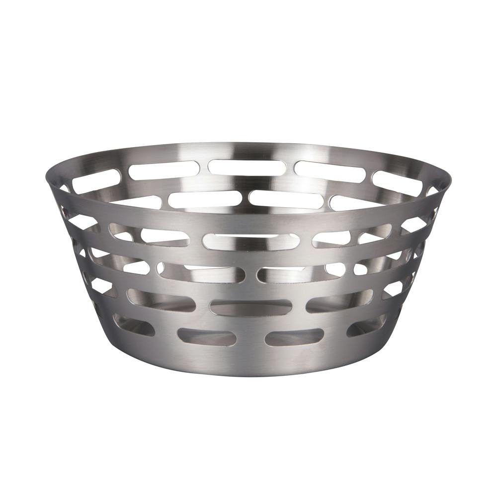 Corbeille inox ronde ajourée