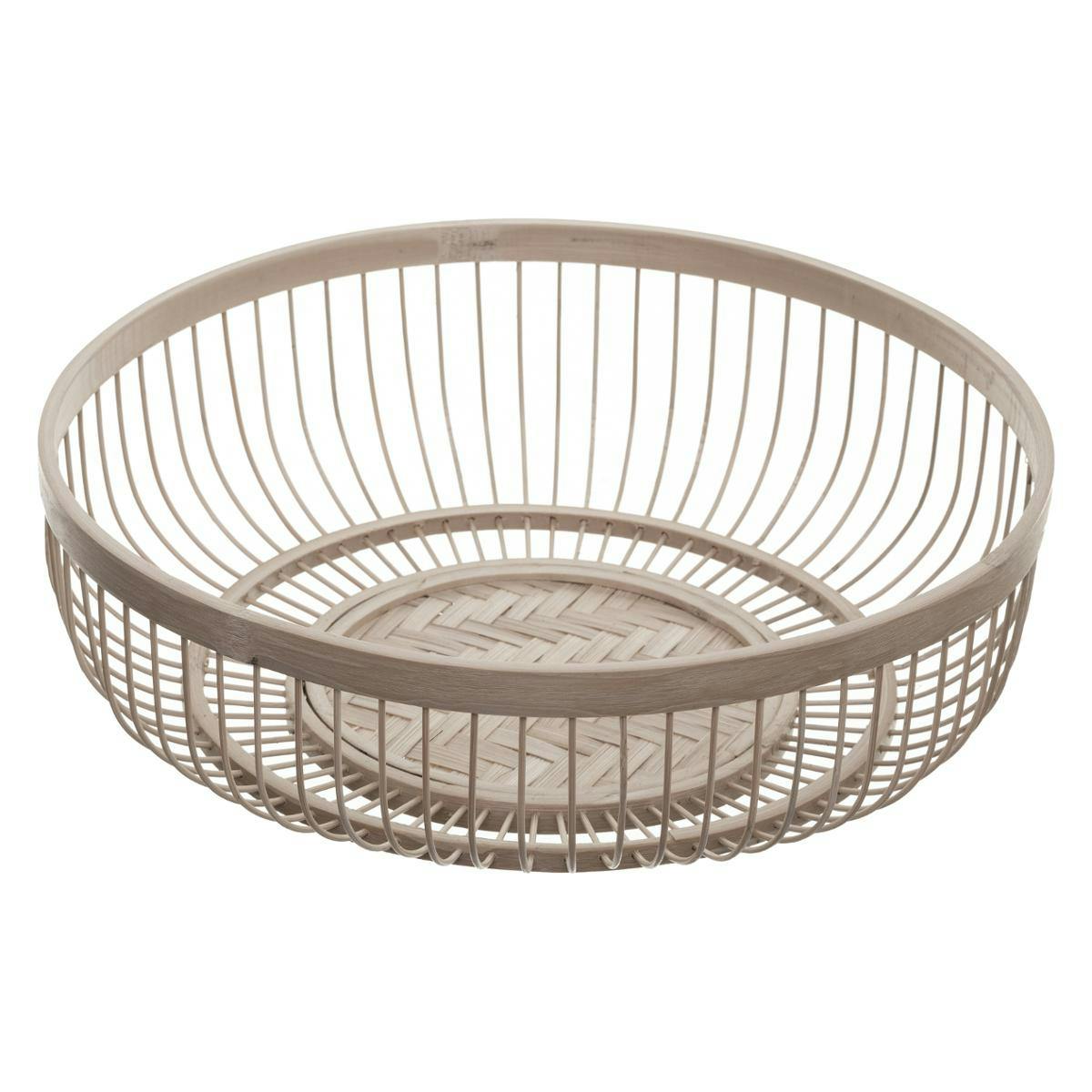 Corbeille ronde en bambou 30 cm
