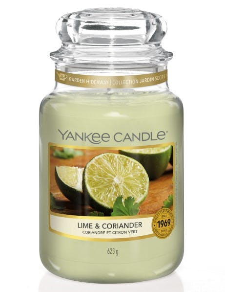 Coriandre et citron vert bougie parfumée grande jarre YANKEE CANDLE
