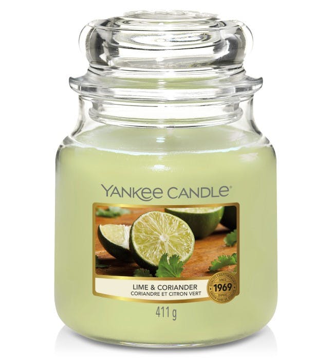 Coriandre et citron vert bougie parfumée moyenne jarre YANKEE CANDLE