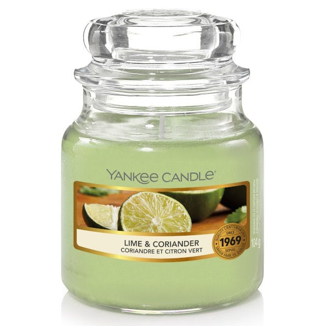 Coriandre et citron vert bougie parfumée petite jarre YANKEE CANDLE