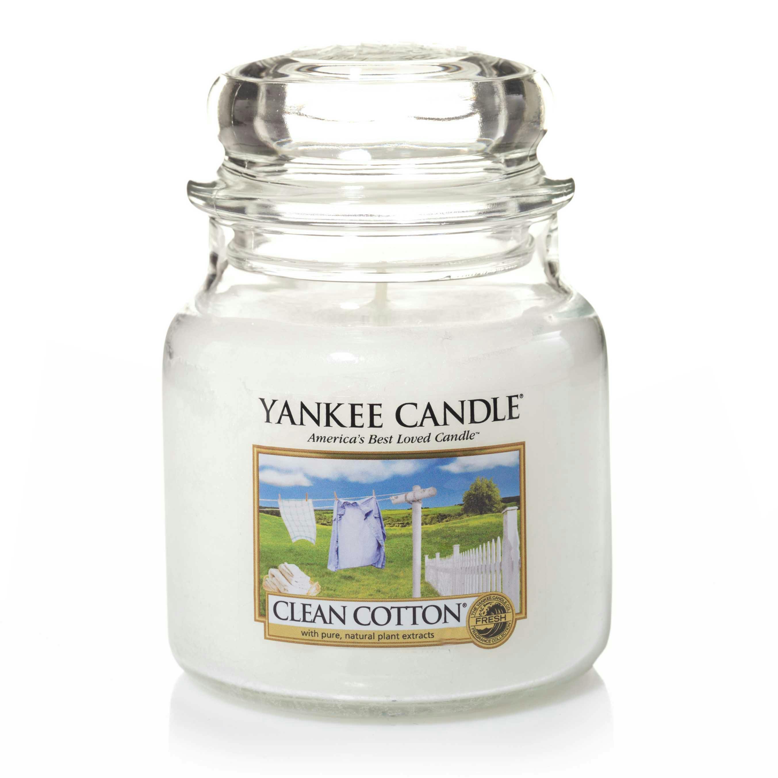 Coton Frais bougie parfumée petite jarre YANKEE CANDLE