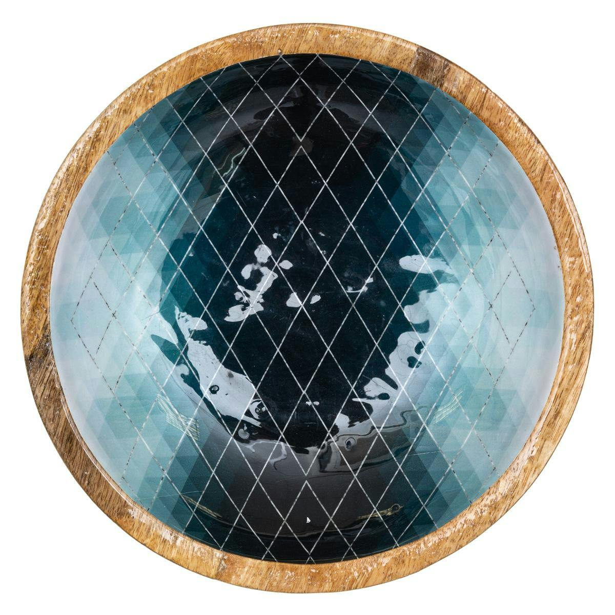 Coupe 40 cm design géométrique bleu
