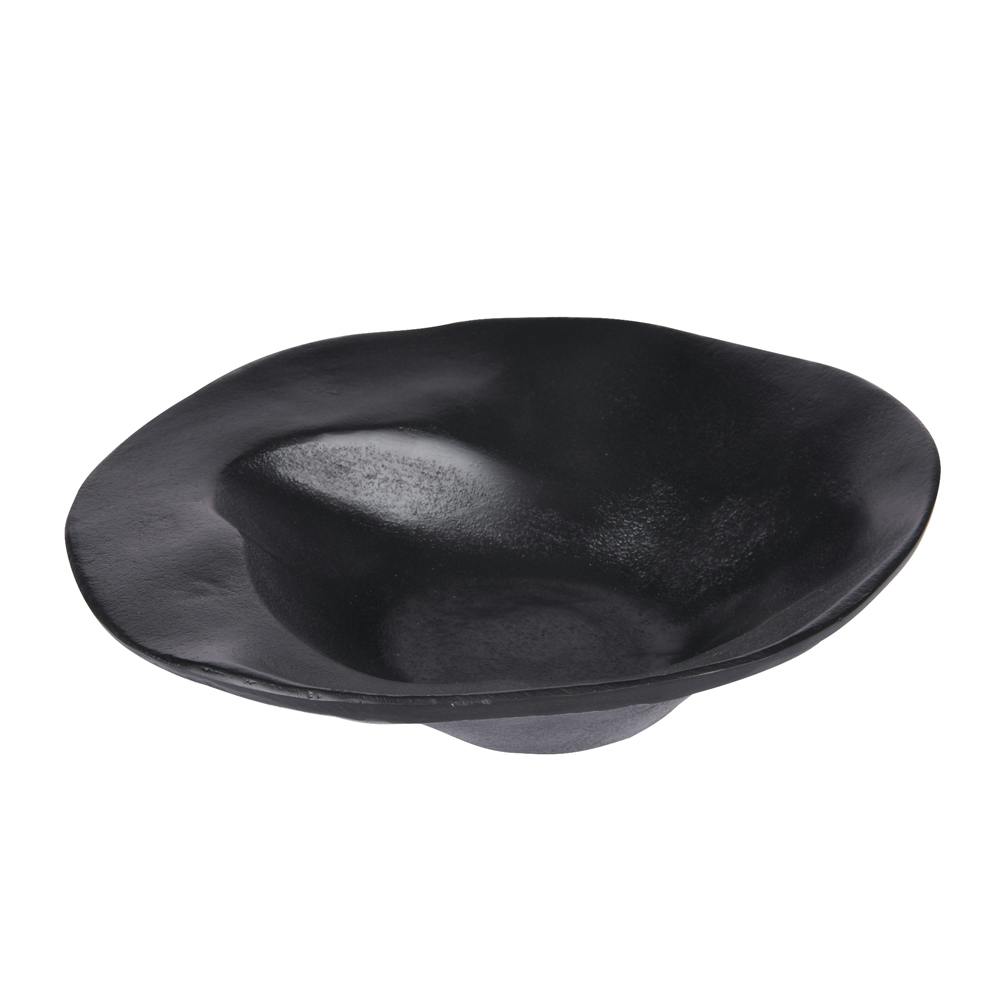 Coupe ronde vagues noire D 25 cm