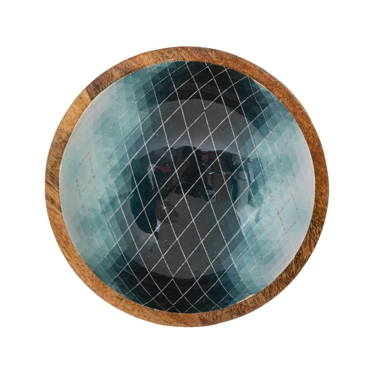 Coupelle 14,5 cm cm design géométrique bleu