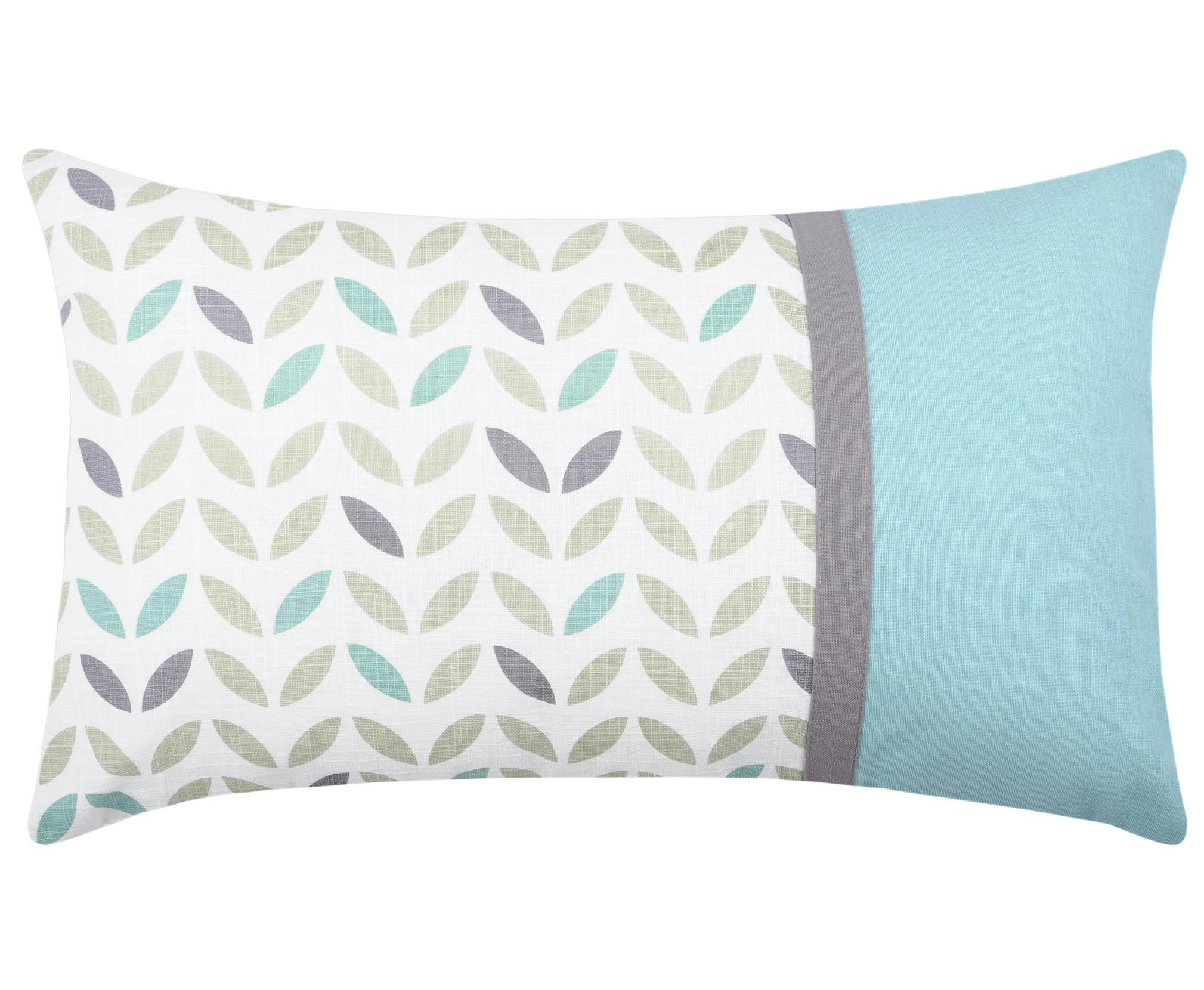 Coussin à motifs bleu 30x50cm PEPA