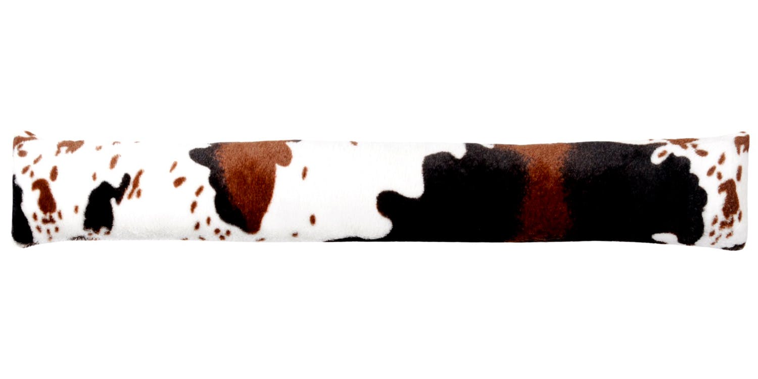 Coussin bas de porte motif vache 90 cm