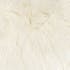 Coussin blanc en fausse fourrure forme rectangulaire