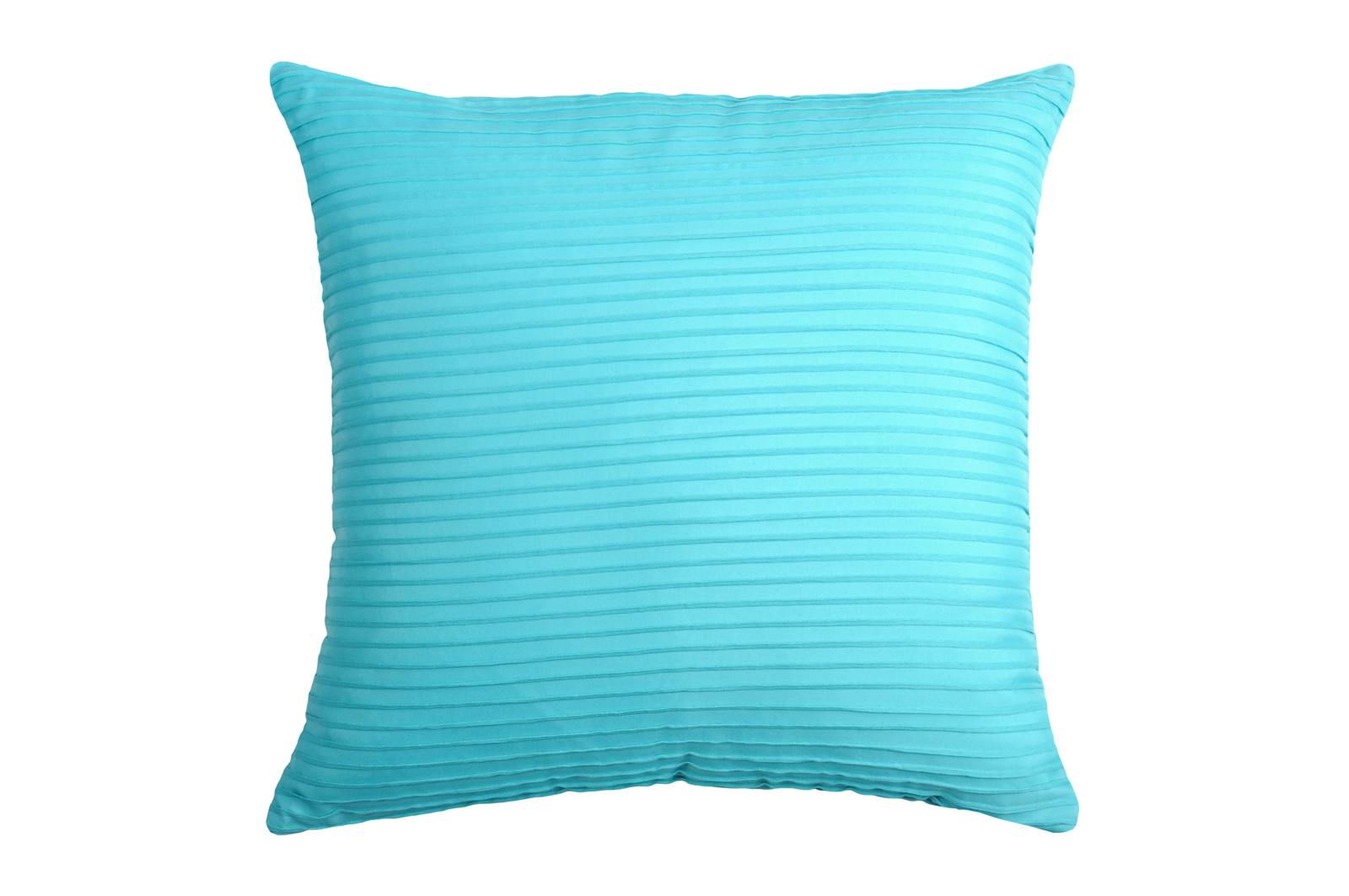 Coussin bleu rayures en relief 40x40cm SOCHIC