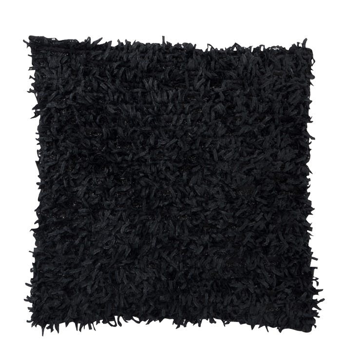 Coussin carré à paillette 45x45cm - Coloris noir