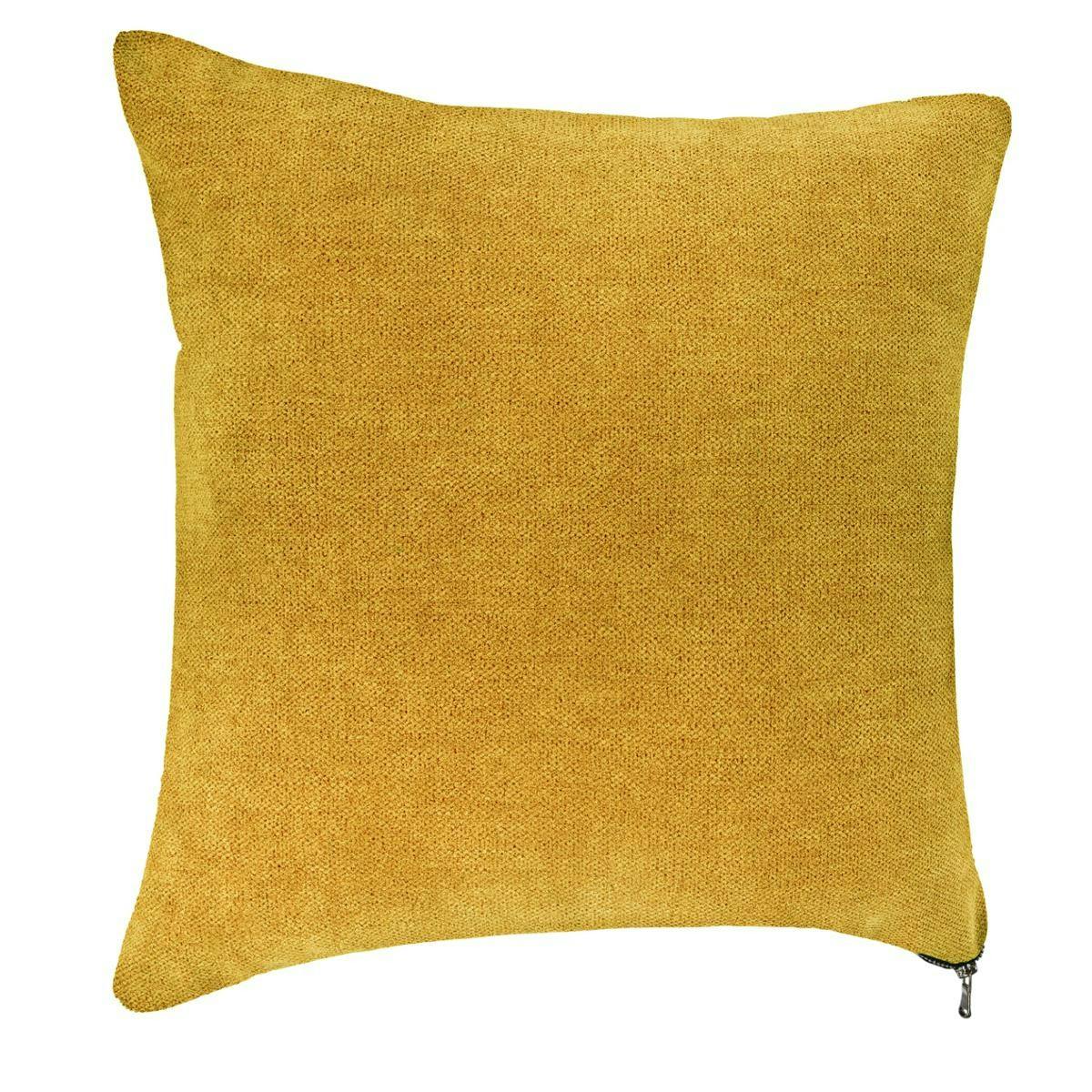 Coussin carré ocre 40x40cm