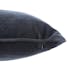 Coussin carré uni en velours coloris noir passepoil 40x40cm