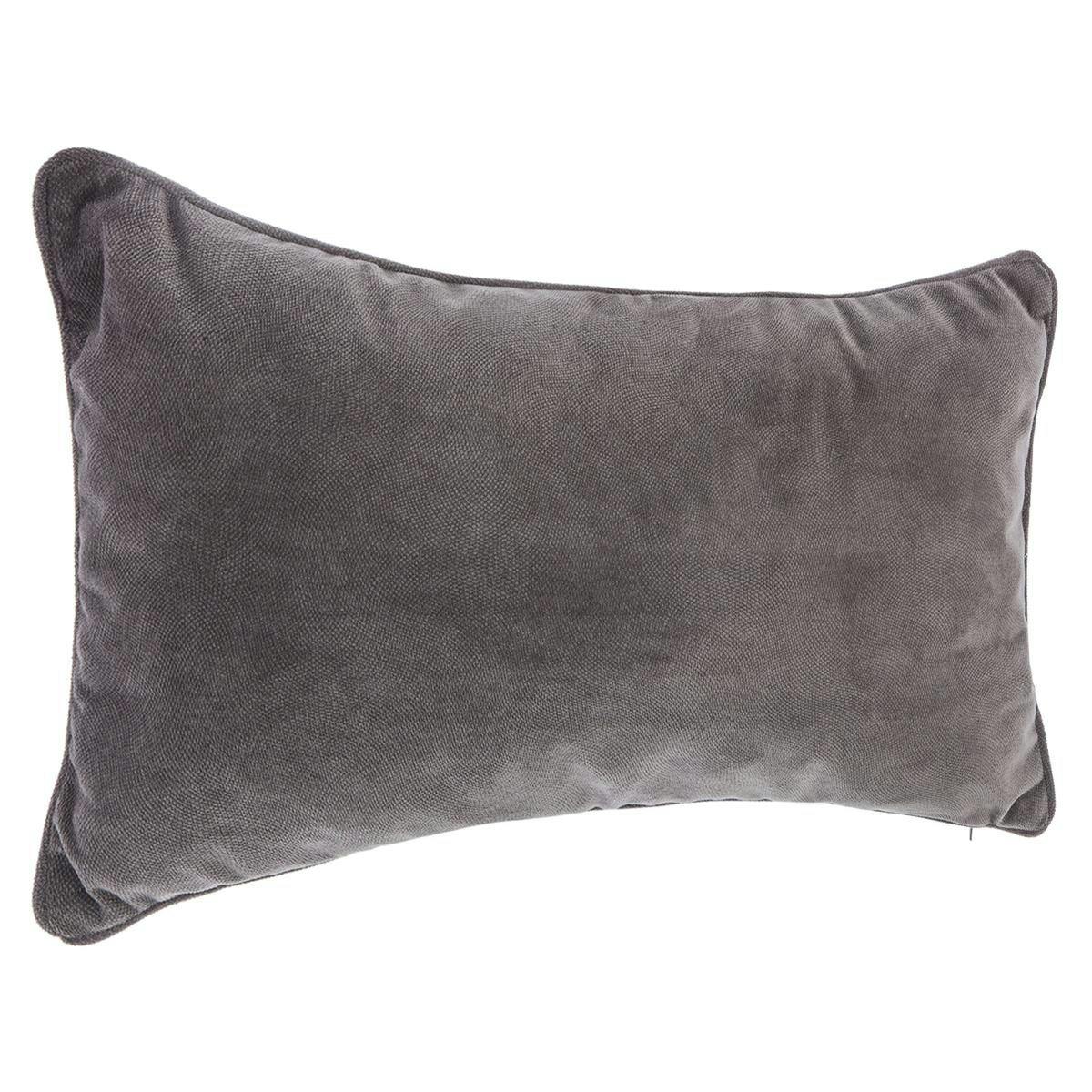Coussin couleur gris taupe 30x50cm