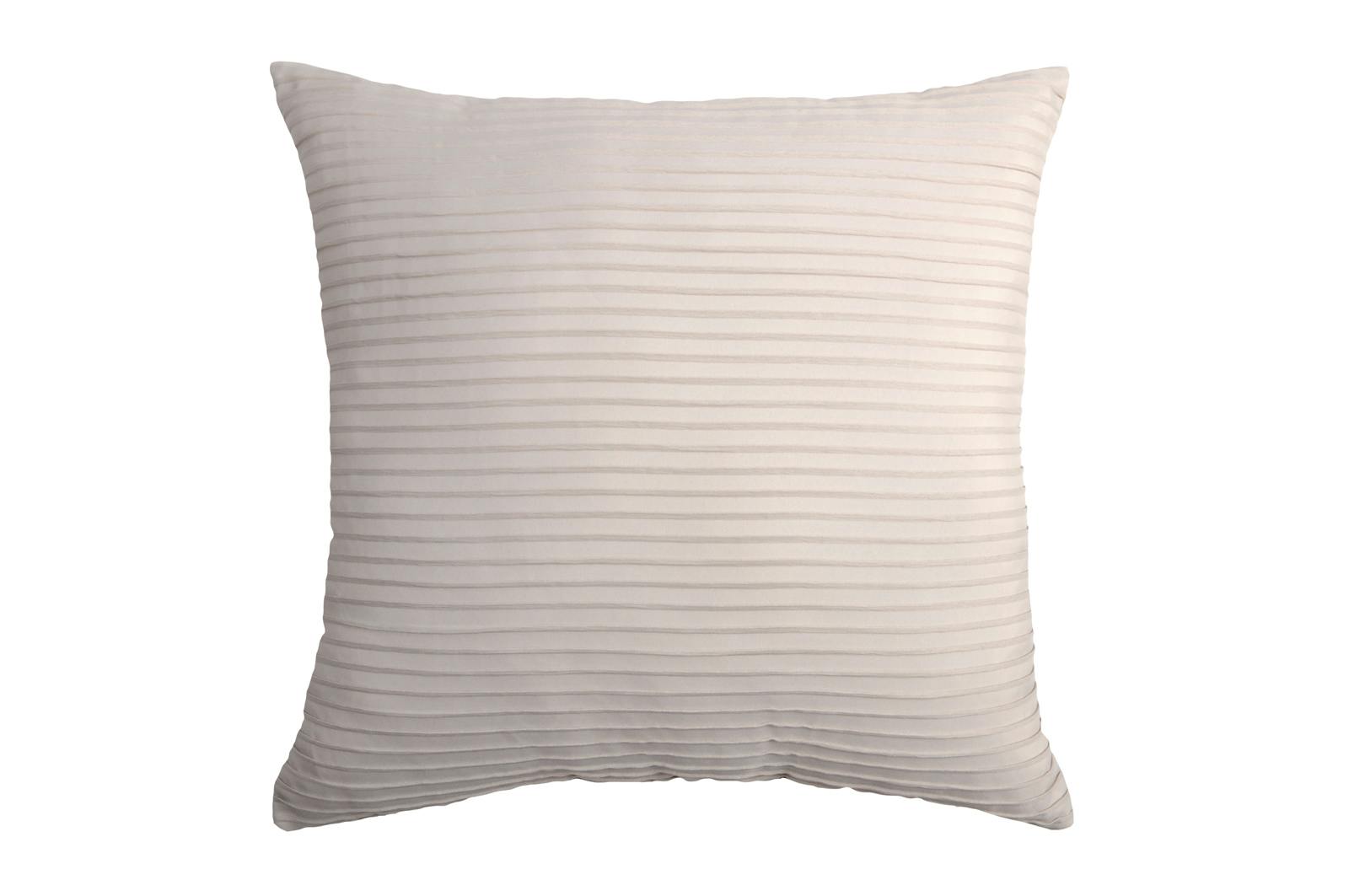 Coussin couleur lin rayures en relief 40x40cm SOCHIC