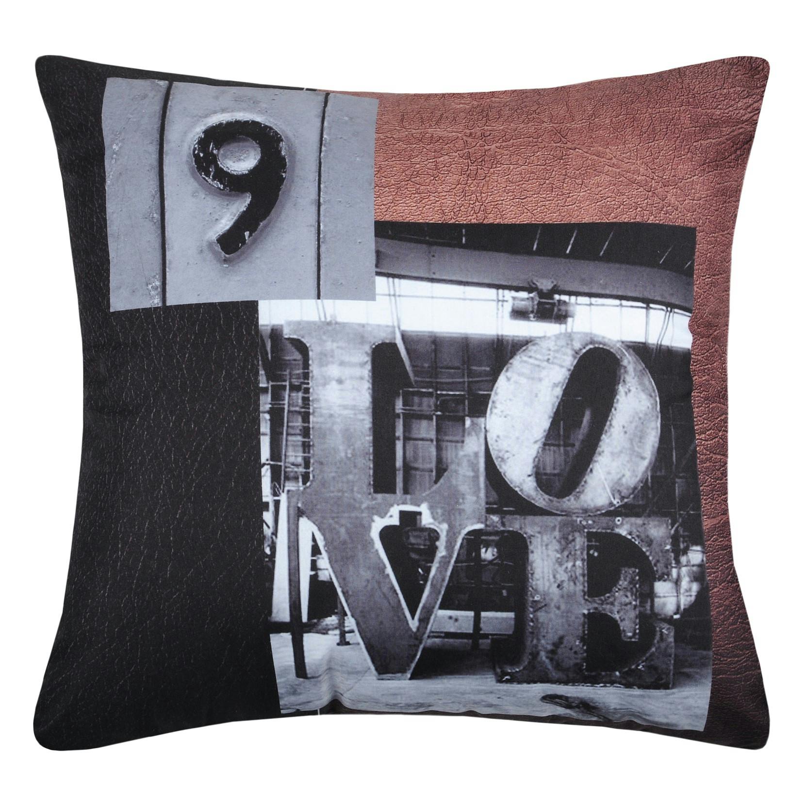 Coussin cuivre love 40x40cm BRIGHT