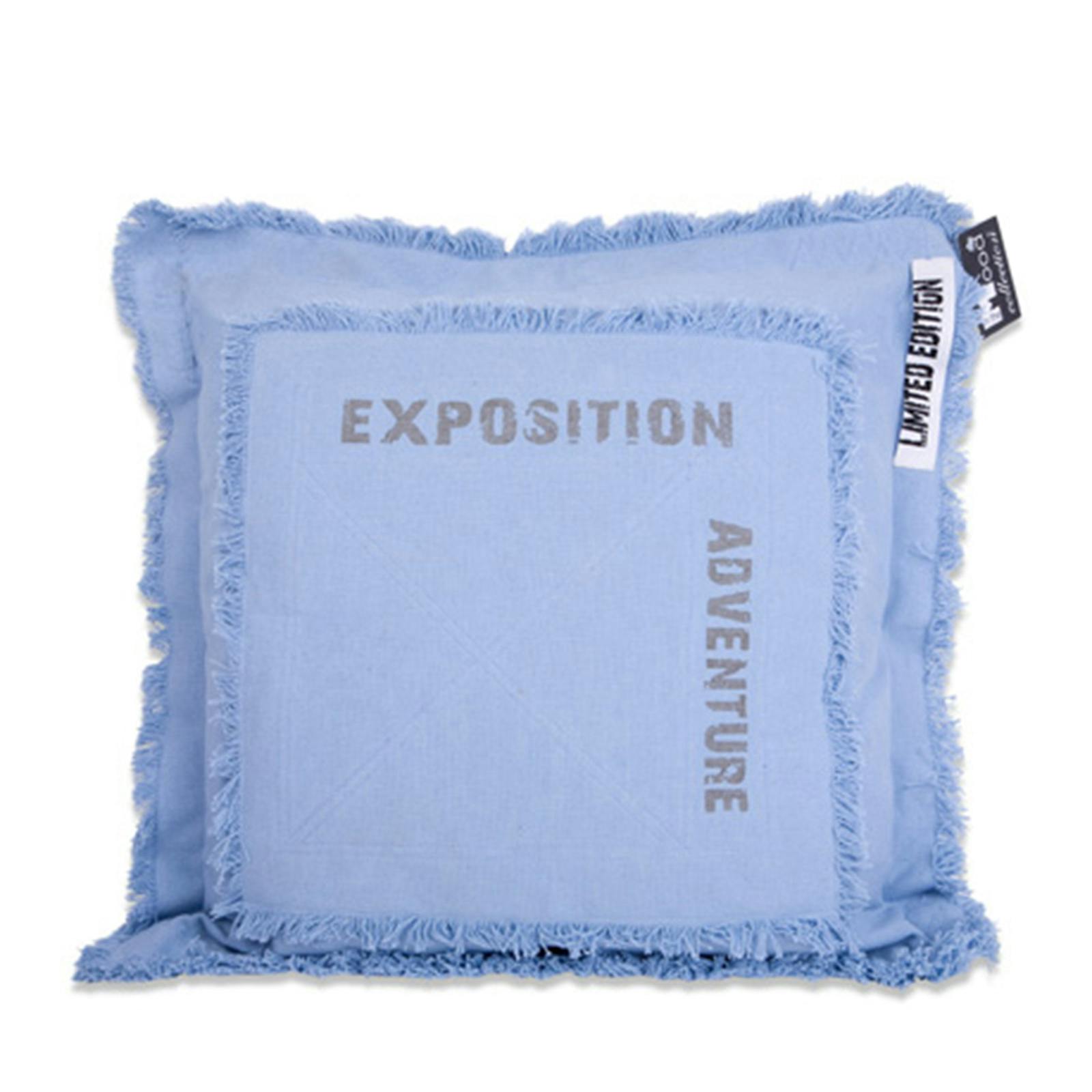 Coussin de canapé bleu Adventure