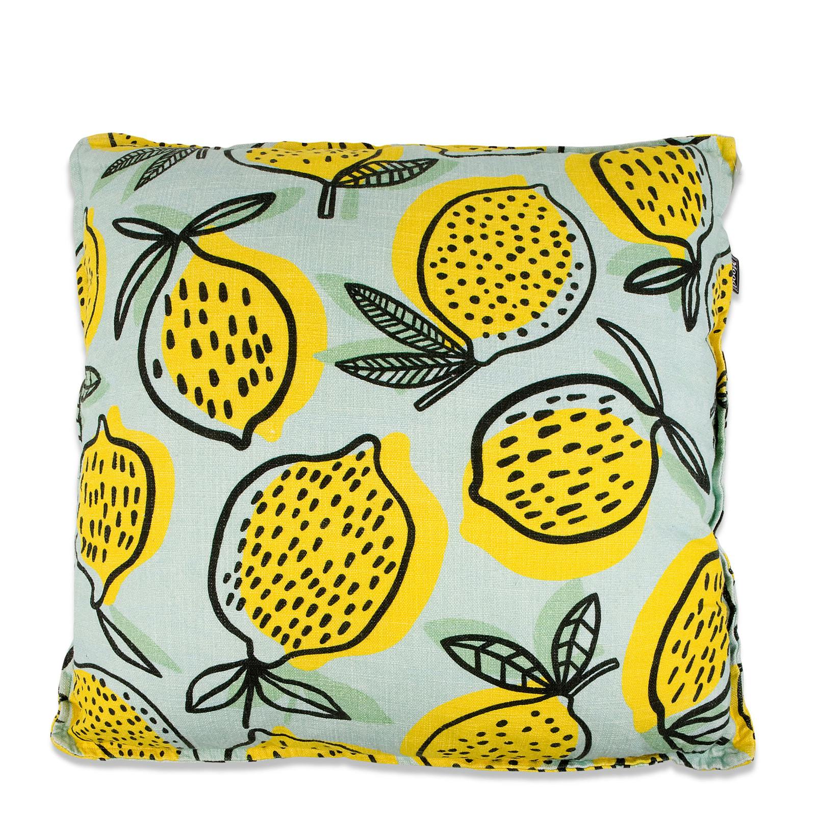 Coussin de décoration citrons