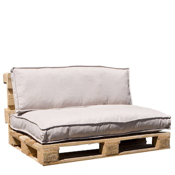 Coussin de palette extérieur couleur beige